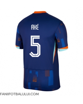 Țările de Jos Nathan Ake #5 Tricou Fotbal Replică European 2024 Barbati Deplasare